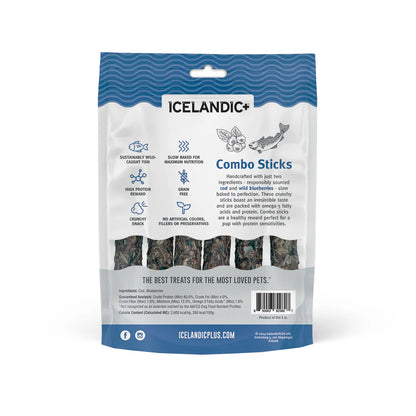 Icelandic+ — Palitos de bacalao y arándanos para perros (56 g)