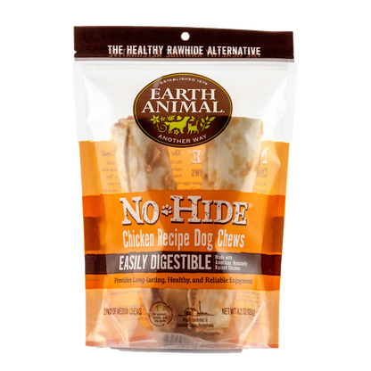 Earth Animal — Masticables de pollo sin piel (7", paquete de 2)