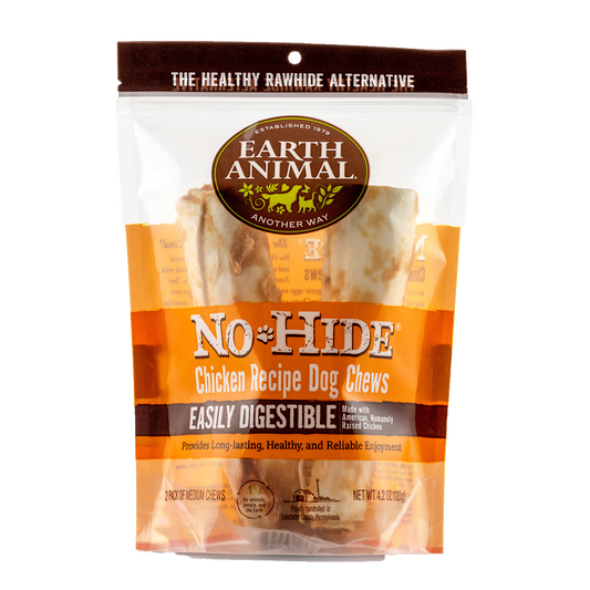 Earth Animal — Masticables de pollo sin piel (7", paquete de 2)