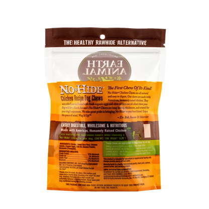Earth Animal — Masticables de pollo sin piel (4", paquete de 2)