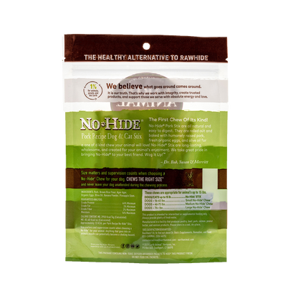 Earth Animal — No-Hide Pork Stix (10 Pack)