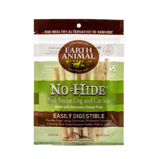 Earth Animal — No-Hide Pork Stix (10 Pack)