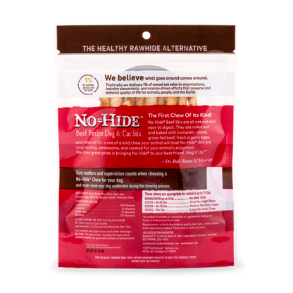Earth Animal — No-Hide Beef Stix (10 Pack)