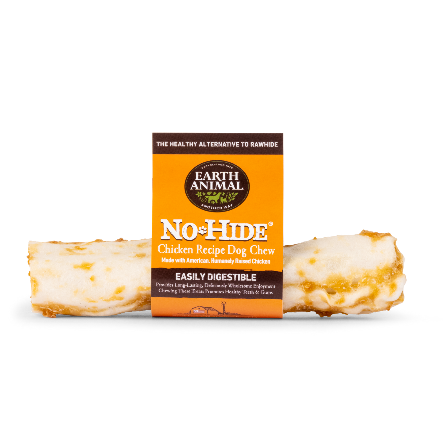 Earth Animal — No-Hide Chicken Chews (7”, Case of 24)
