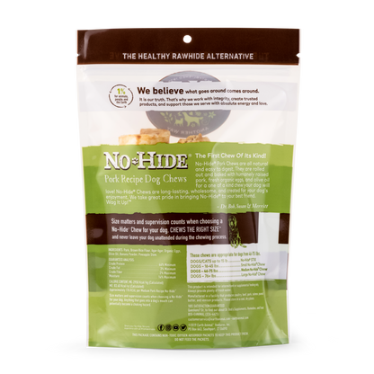Earth Animal — Masticables de cerdo sin piel (7", paquete de 2)
