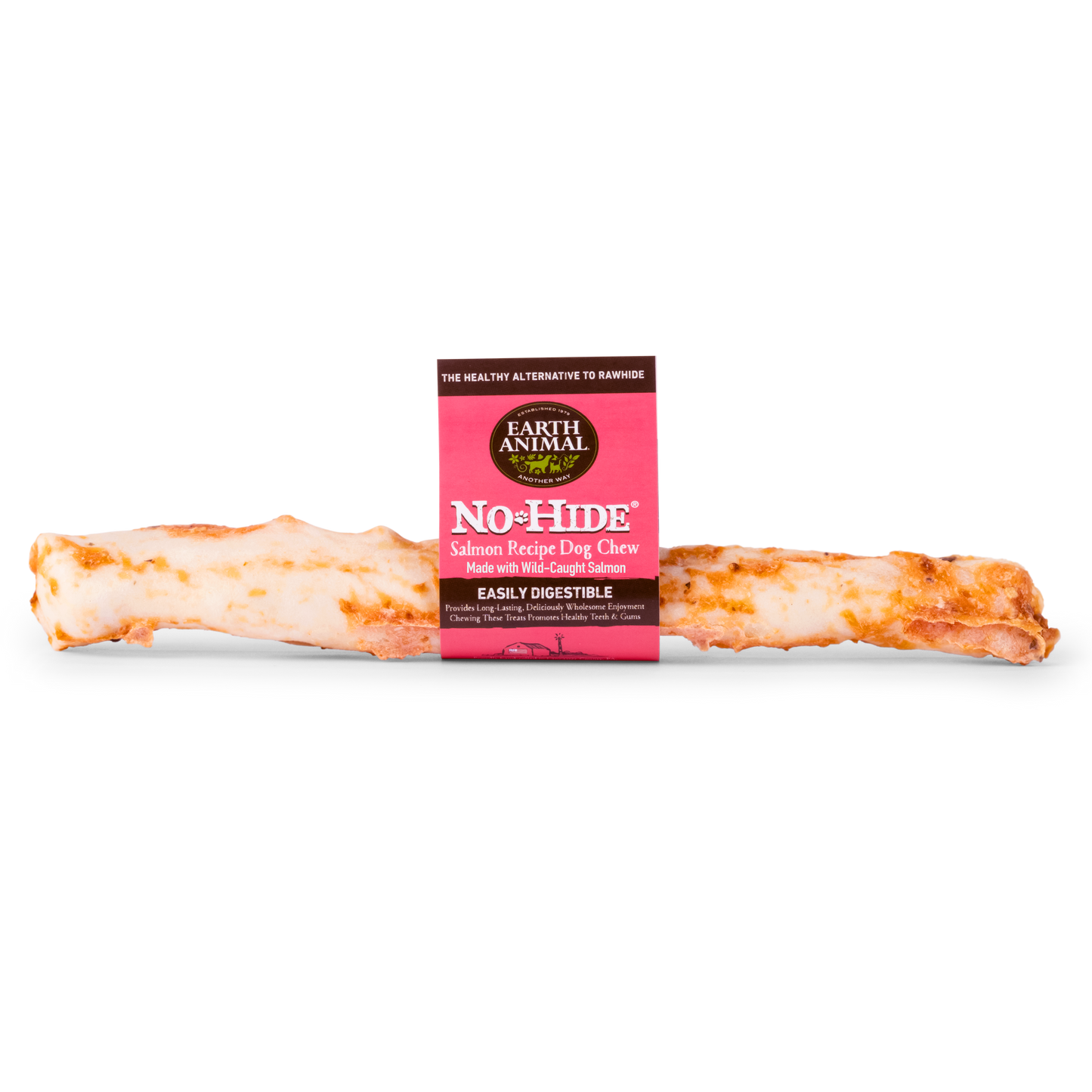 Earth Animal — No-Hide Salmon Chews (11", Case of 12)