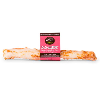 Earth Animal — No-Hide Salmon Chews (11", Case of 12)