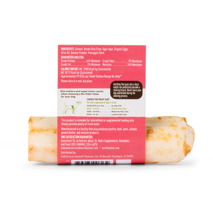 Earth Animal — No-Hide Salmon Chews (4", Case of 24)