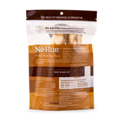 Earth Animal — Masticables de venado sin piel (18 cm, paquete de 2)