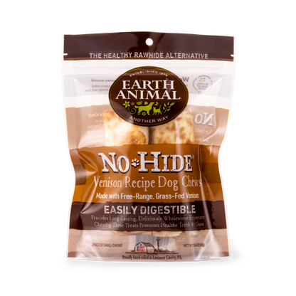 Earth Animal — Masticables de venado sin piel (4", paquete de 2) 