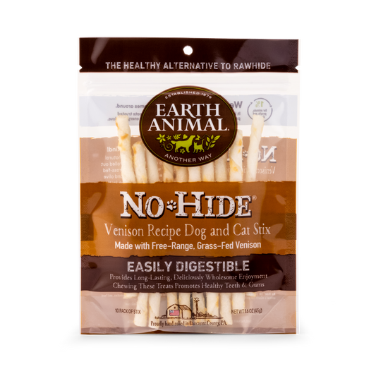 Earth Animal — No-Hide Venison Stix (10 Pack)