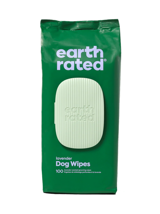 Earth Rated – Grooming Wipes (Lavender, 100 Count)