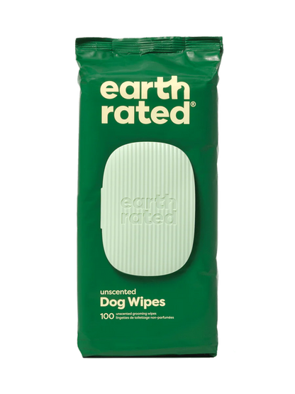 Earth Rated – Grooming Wipes (Unscented, 100 Count)