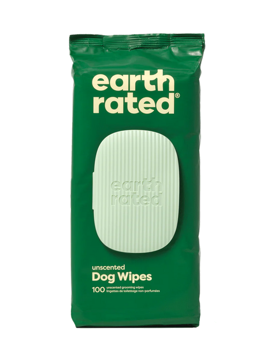 Earth Rated – Grooming Wipes (Unscented, 100 Count)