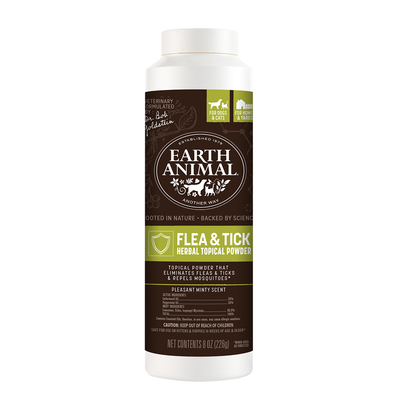 Earth Animal — Nature’s Protection Herbal Topical Powder (8 oz)