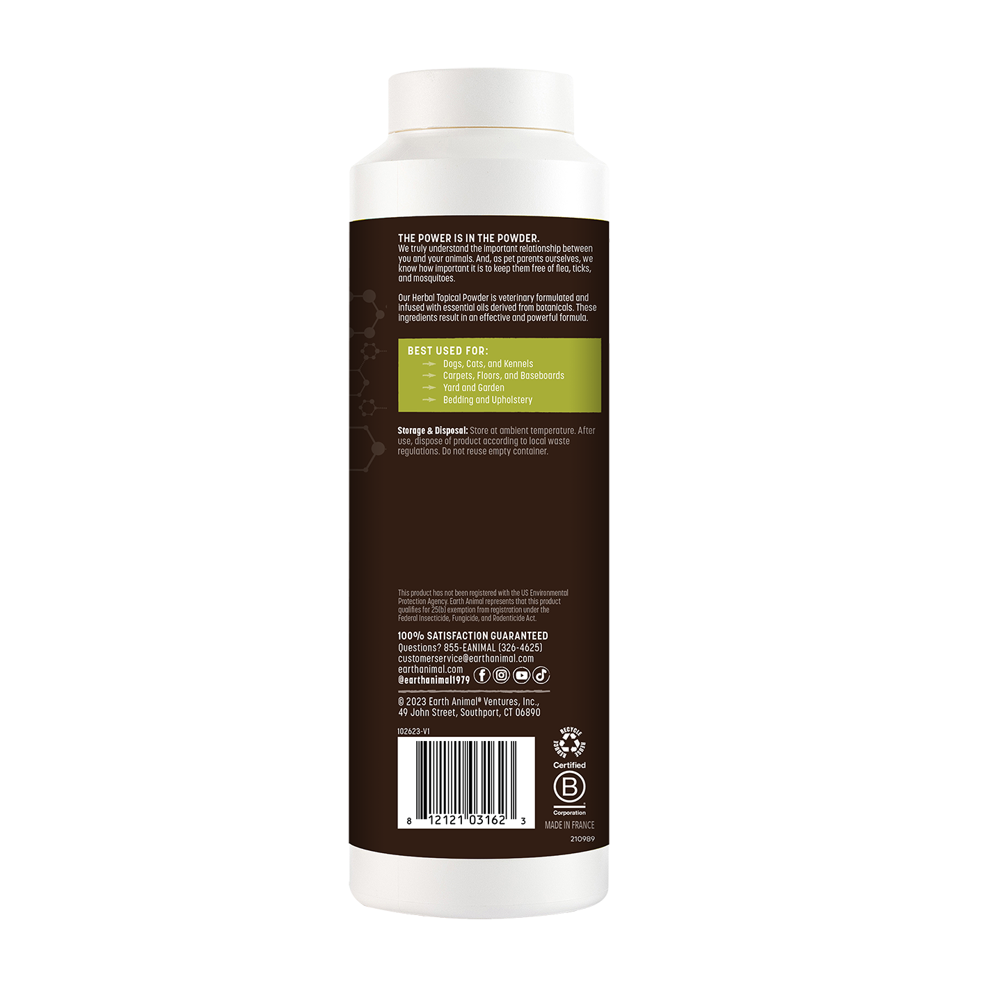 Earth Animal — Nature’s Protection Herbal Topical Powder (8 oz)