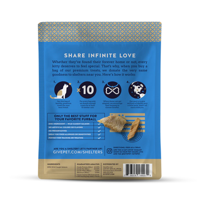 GivePet — Grain Free Freeze-Dried Purrfect Salmon Cat Treats (1.25 oz)