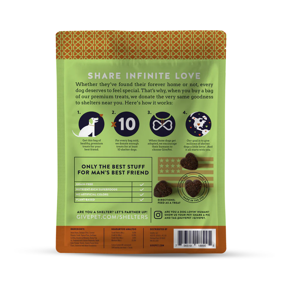 GivePet — Premios para perros Beagle Scout sin cereales (177 g)