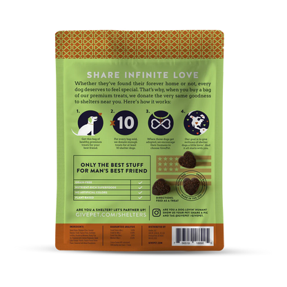GivePet — Premios para perros Beagle Scout sin cereales (177 g)