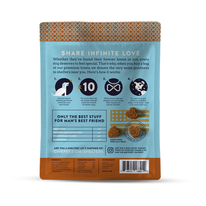 GivePet — Golosinas para perros sin cereales (6 oz)