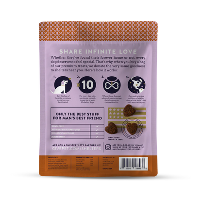 GivePet — Premios para perros sin correa sin cereales (177 g)