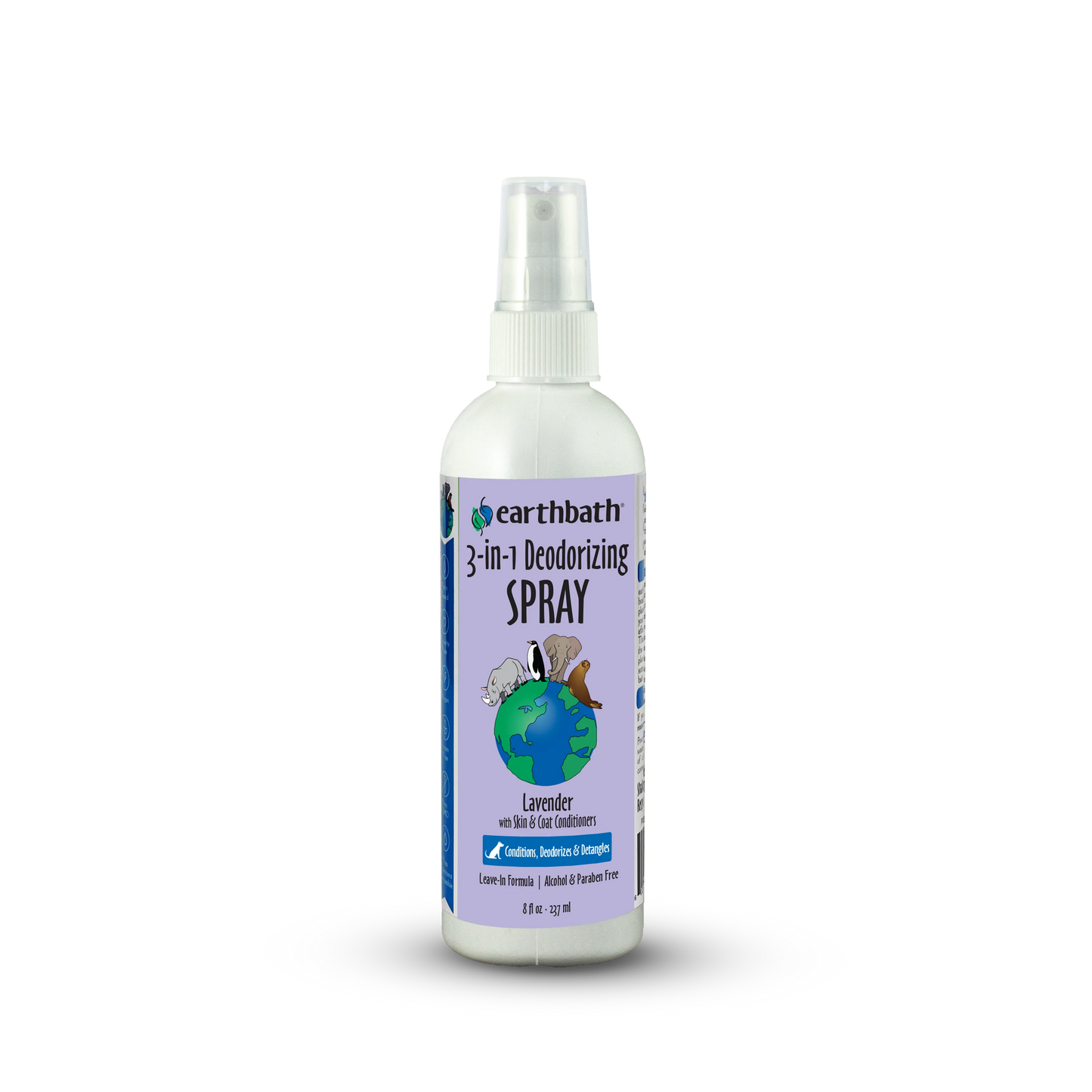 Earthbath – 3-in-1 Deodorizing Spritz for Dogs (Lavender, 8 oz)
