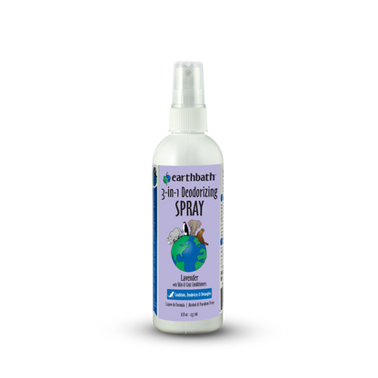 Earthbath – 3-in-1 Deodorizing Spritz for Dogs (Lavender, 8 oz)