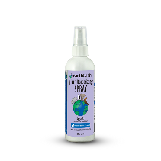 Earthbath – 3-in-1 Deodorizing Spritz for Dogs (Lavender, 8 oz)