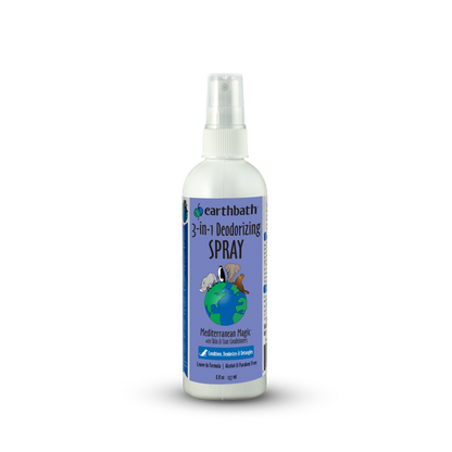Earthbath – 3-in-1 Deodorizing Spritz for Dogs (Mediterranean Magic, 8 oz)