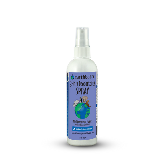 Earthbath – 3-in-1 Deodorizing Spritz for Dogs (Mediterranean Magic, 8 oz)