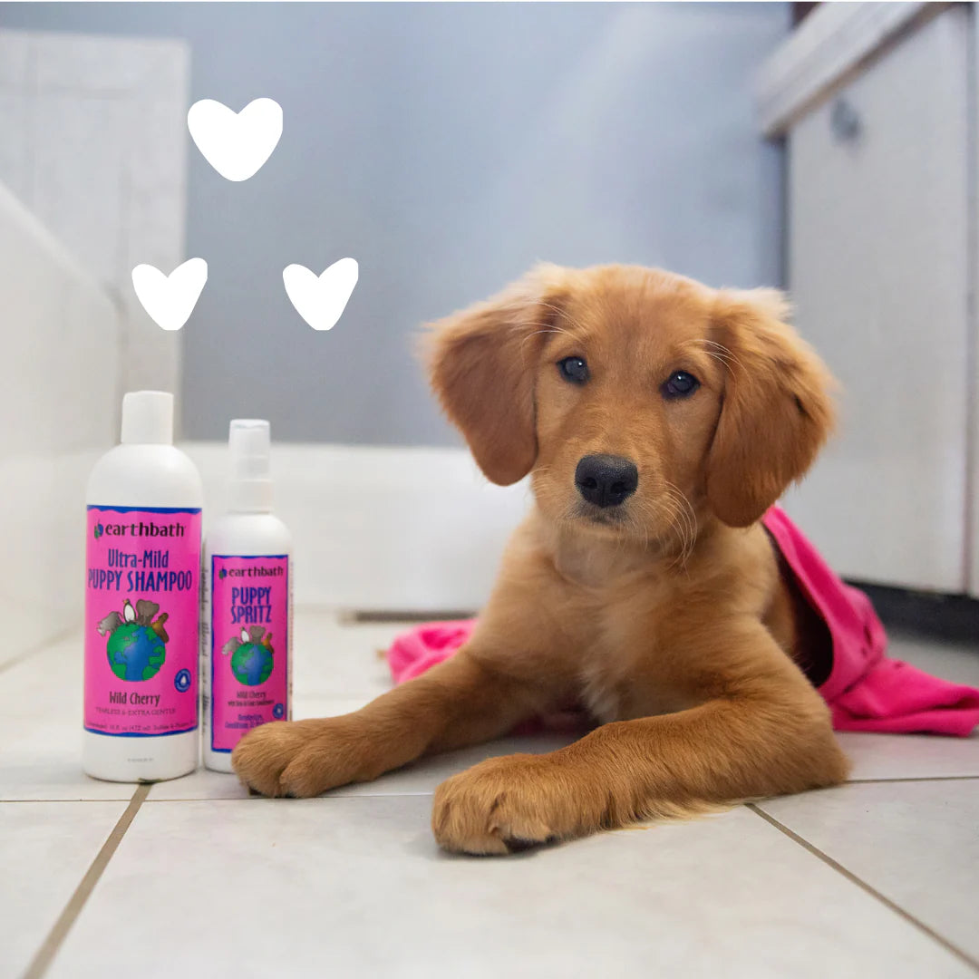 Earthbath – Ultra-Mild Puppy Shampoo (Wild Cherry, 16 oz)