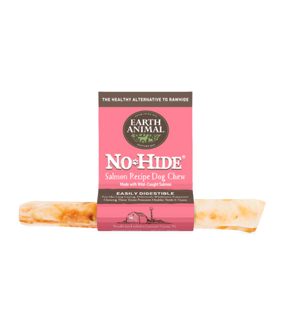 Earth Animal — No-Hide Salmon Chews (7", Case of 24)