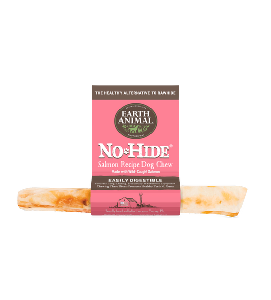 Earth Animal — No-Hide Salmon Chews (7", Case of 24)