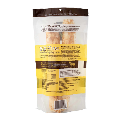 Earth Animal — Masticables de mantequilla de cacahuete sin piel (28 cm, paquete de 2)