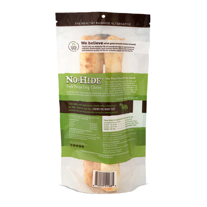 Earth Animal — Masticables de cerdo sin piel (28 cm, paquete de 2)
