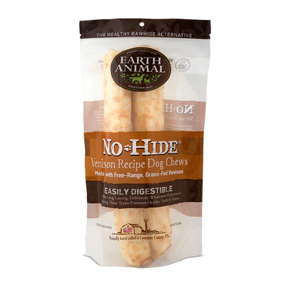 Earth Animal — Masticables de venado sin piel (28 cm, paquete de 2)