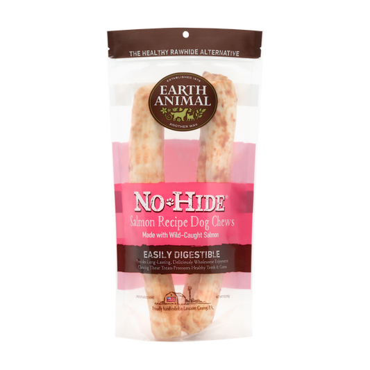 Earth Animal — Masticables de salmón sin piel (28 cm, paquete de 2)