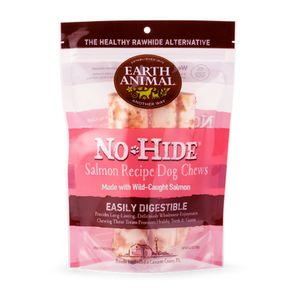Earth Animal — Masticables de salmón sin piel (18 cm, paquete de 2)