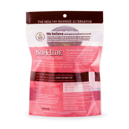 Earth Animal — Masticables de salmón sin piel (4", paquete de 2)