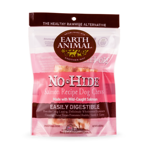 Earth Animal — Masticables de salmón sin piel (4", paquete de 2)
